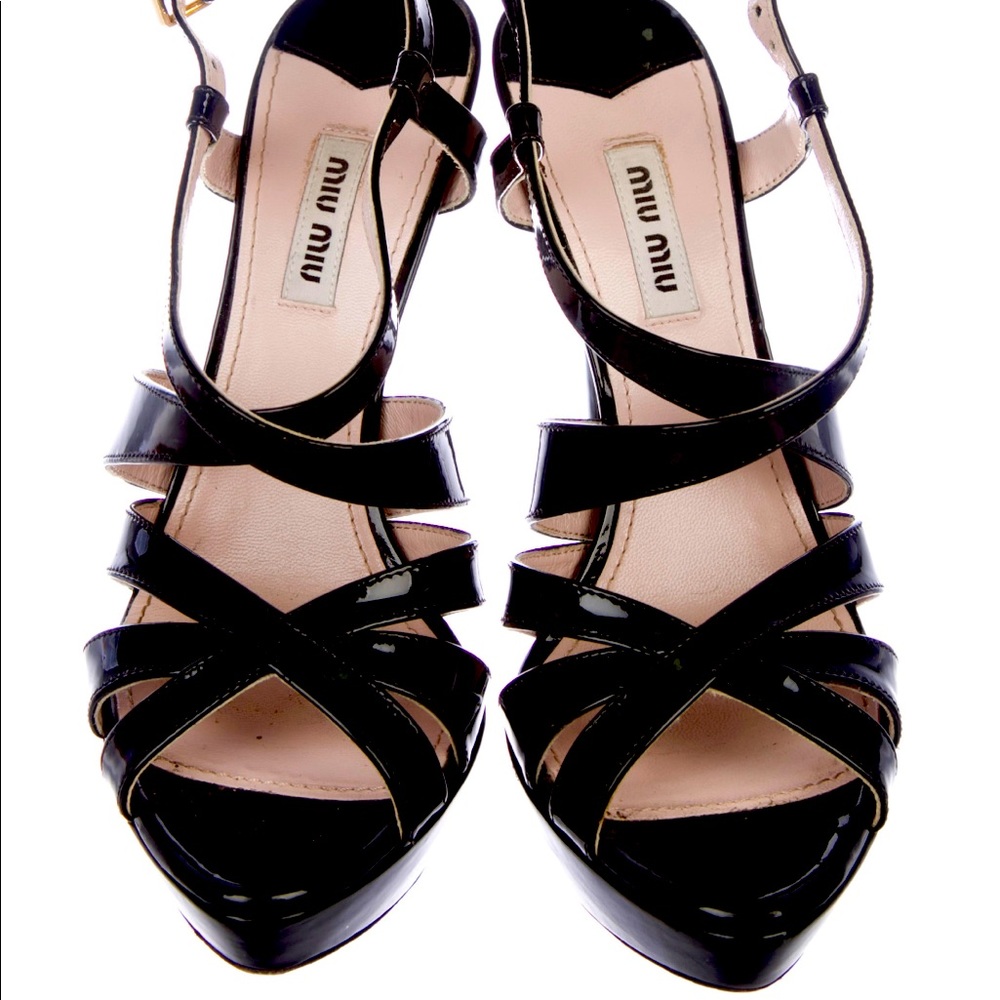 Miu Miu 5” platform pumps